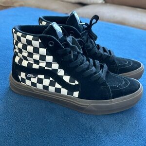 Vans Checkerboard BMX Sk8-Hi Sneakers.